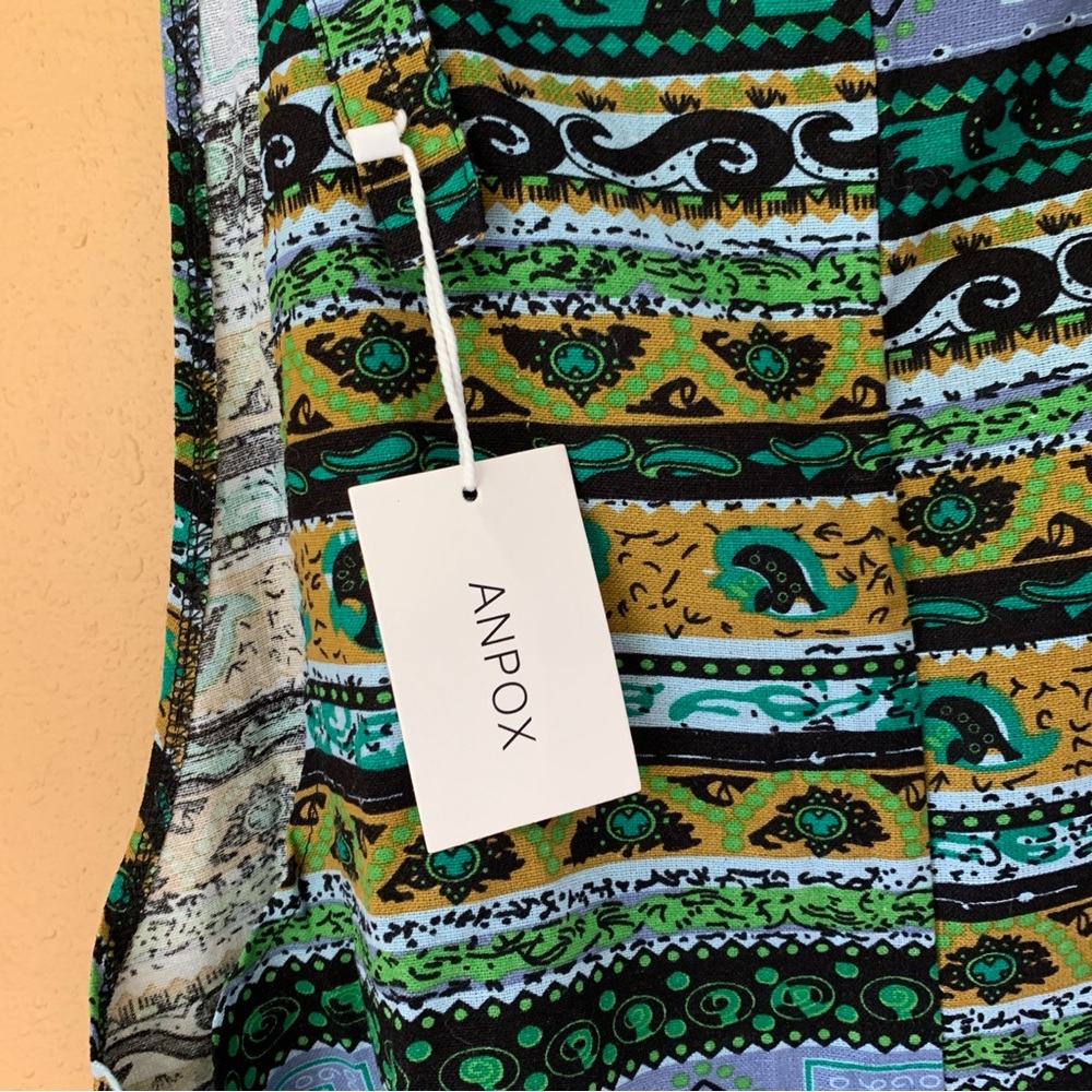 ANPOX Multicolor Patterned Jumpsuit NWT - image 13